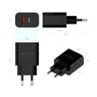 AISENS Cargador de Pared 20W con 1xUSB-C PD3.0 y 1xUSB-A QC3.0, Negro